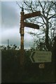 Old Direction Sign - Signpost, by Lee Cottage Cross, Morwenstow Parish