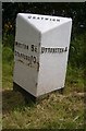 Old Milepost by the A518, Kingstone Parish