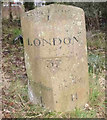 Old Milestone by the former A325, Hale Roundabout