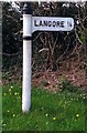 Old Direction Sign - Signpost south of Langore