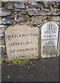 Old Milestone by the former A30, Crockernwell