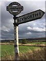 Old Direction Sign - Signpost by the A639, Doncaster Road, East Hardwick Parish