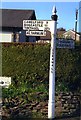 Old Direction Sign - Signpost by Fivelanes, Altarnun Parish