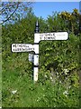 Old Direction Sign - Signpost by Norris green, Calstock Parish