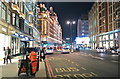 Knightsbridge at night