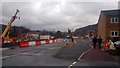 SE0126 : Temporary realignment of Caldene Avenue, Mytholmroyd, near site of new bridge by Phil Champion