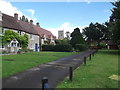 Cottages and Church tower, Cleeve Prior