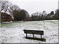 Seat in Town Meadow Recreation Ground