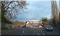 Roundabout at junction of A4025 and Hartlebury Road, Stourport-on-Severn