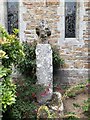 SW4629 : Old Wayside Cross - moved by St Peter, Newlyn, Madron Parish by Milestone Society