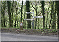 Old Direction Sign - Signpost by the A396, Exton Parish