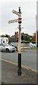 Direction Sign - Signpost by the former A34, Manchester Road, Handforth