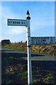 Old Direction Sign - Signpost by St Breock Downs, St Breock Parish