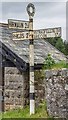 Old Direction sign - Signpost by Church Road, Penderyn Parish