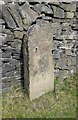 SD8916 : Old Boundary Marker in Middle Healey, Rochdale Parish by Milestone Society