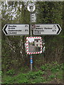 Old Direction Sign - Signpost by the B4194, Buttonoak, Kinlet Parish