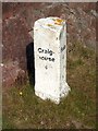 NR4764 : Old Milestone by the A846, Drochaid Glac Eanruigein, Jura Parish by Milestone Society