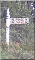 Old Direction Sign - Signpost by the A387, Tredinnick Lane End, Morval Parish