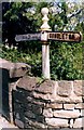 SJ9066 : Old Direction Sign - Signpost by the A54, North Rode Parish by Milestone Society
