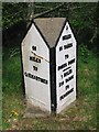 Old Milestone by the A477, east of Milton, Carew Parish