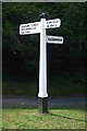 Old Direction Sign - Signpost by Combe Lane, Ninfield Parish