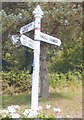 Direction Sign - Signpost by Lower Street, West Chinnock Parish