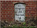 Old Milestone by the A338, High Road, Oddstock Parish