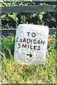 Old Milestone by the A487, east of Blaenannerch, Aberporth Parish