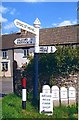 Old Direction Sign - Signpost by Leigh upon Mendip Parish