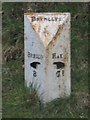 Old Milestone by the former A438, Bronllys