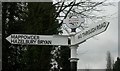 Old Direction Sign - Signpost in Plush, Piddletrenthide Parish