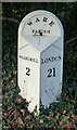 Old Milepost by the A1170, Wadesmill Road, Ware Parish