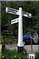 Old Direction Sign - Signpost by Riseden Road, Riseden, Wadhurst Parish