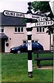 Old Direction Sign - Signpost by the A535, Twemlow Green