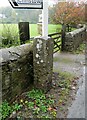 Old Guide Stone by the B3192, near Crocombe Bridge, Hennock