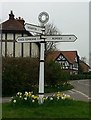 Old Direction Sign - Signpost by Horsebridge Road, Kings Somborne