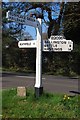 Old Direction Sign - Signpost by the B2096, Battle Road, Dallington