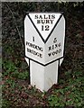 Old Milepost by the A338, Ringwood Road, Bickton