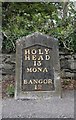  : Old Milestone by the A5, Holyhead Road, Llangristiolus Parish by Milestone Society