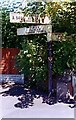 Old Direction Sign - Signpost by the A540, Column Road