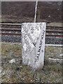 NN6277 : Old Milestone by the old A9, Laggan, Pass of Drumochter by Milestone Society