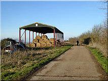 TQ8076 : Hay barn, Ross Farm, St Mary Hoo by Robin Webster
