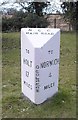 Old Milestone by the B1149, Holt Road, Horsford Parish