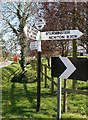 Old Direction Sign - Signpost by the B3091, Manston