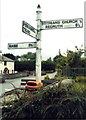 Old Direction Sign - Signpost by Gribbas Corner, Stithians