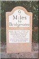 Modern Milestone by the A38, Bristol Road