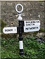 Old Direction Sign - Signpost in Sutton village near Bignor