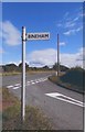 Direction Sign - Signpost on the A372