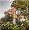 Old Direction Sign - Signpost by East Street, Martock