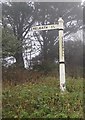 Old Direction Sign - Signpost near Tregathenan, Sithney parish